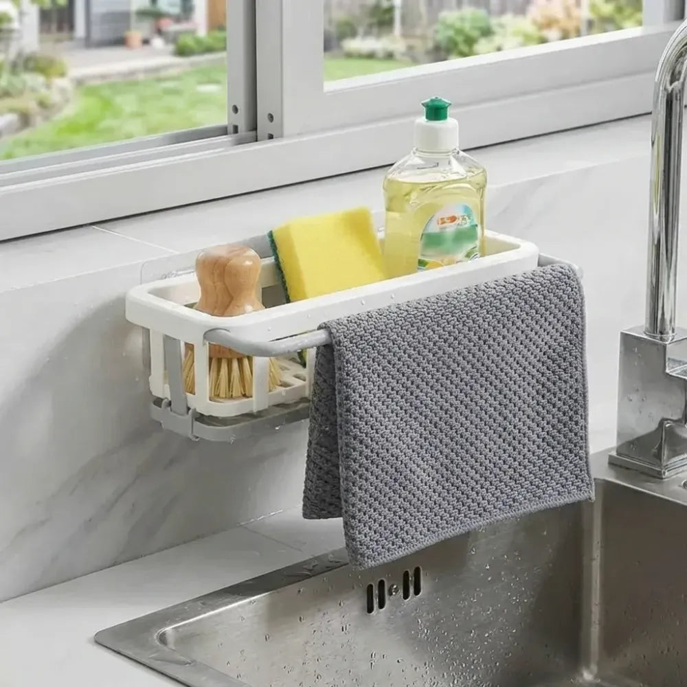 Retractable sponge rack (2-pack) - home essentials