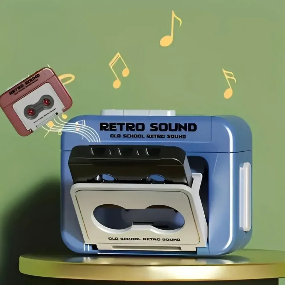 Retro mini microphone keychain