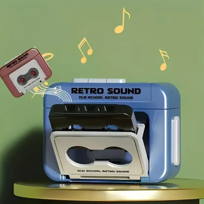 Retro mini microphone keychain