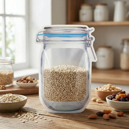 Reusable airtight food storage pouch (1000 ml) - home & kitchen