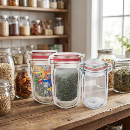 Reusable airtight food storage pouch - home & kitchen