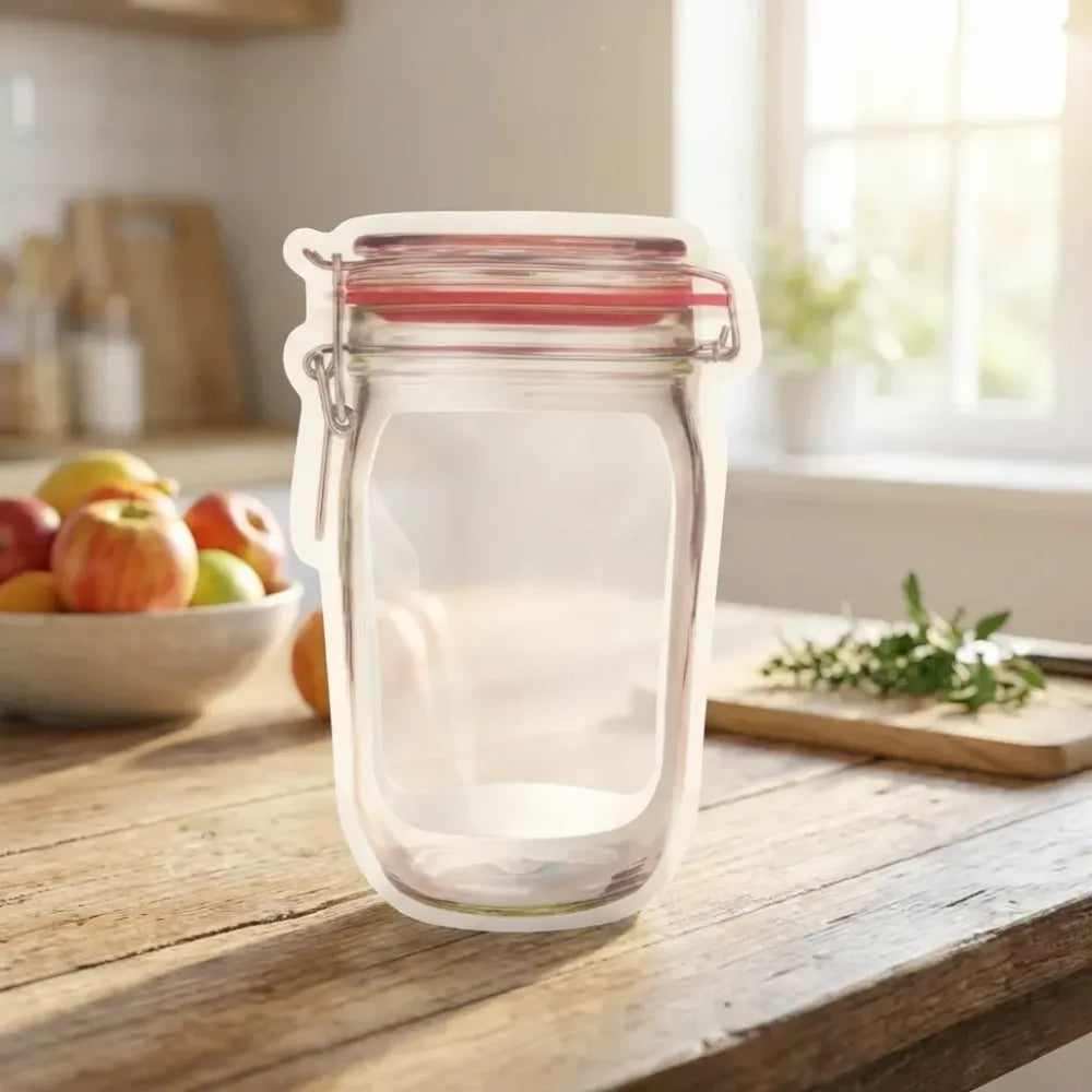 Reusable airtight food storage pouch - home & kitchen