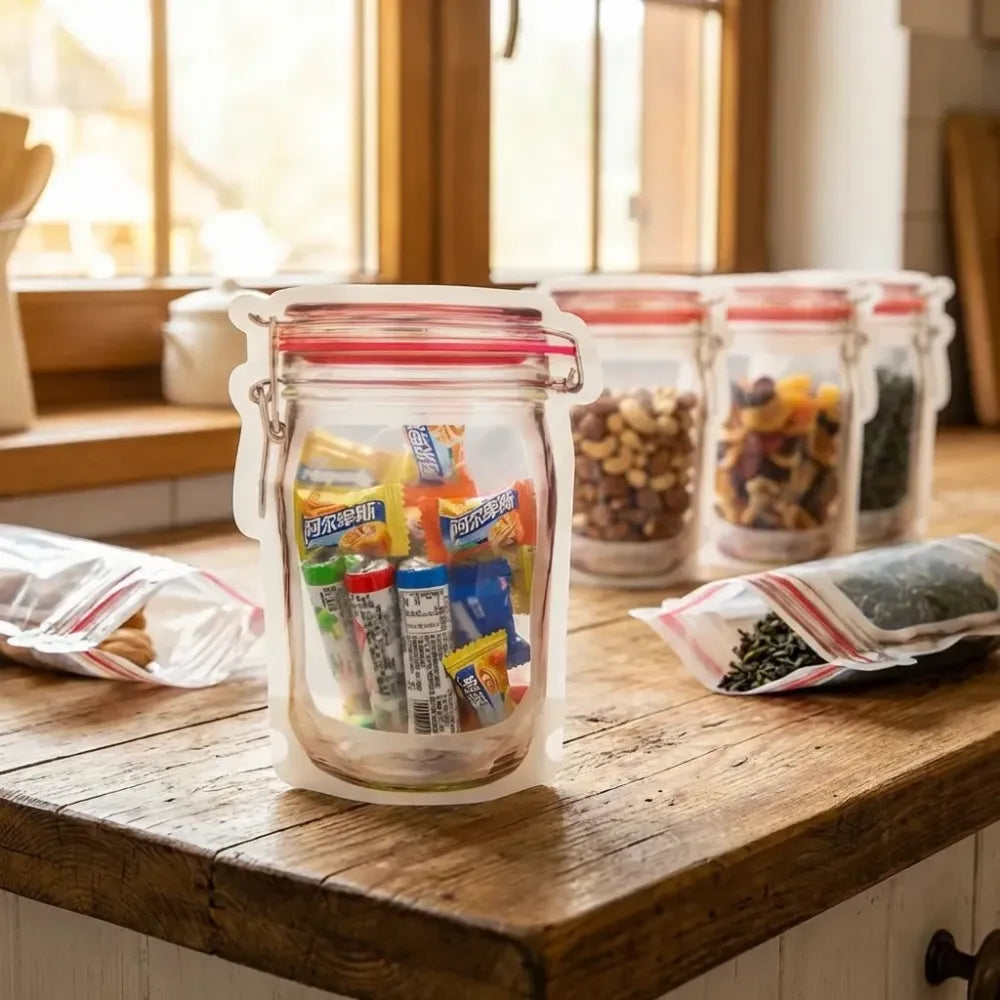 Reusable airtight food storage pouch - home & kitchen