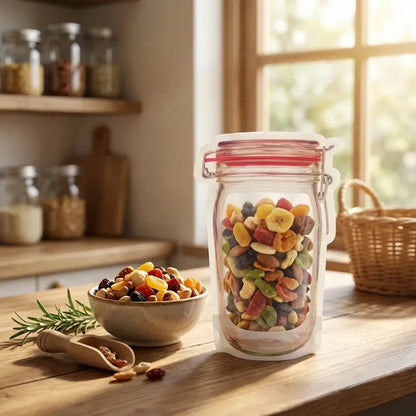 Reusable airtight food storage pouch - home & kitchen