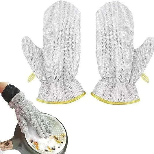 Reusable kitchen dishwashing gloves (1 pair)