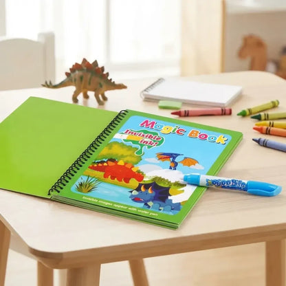 Reusable magic water book
