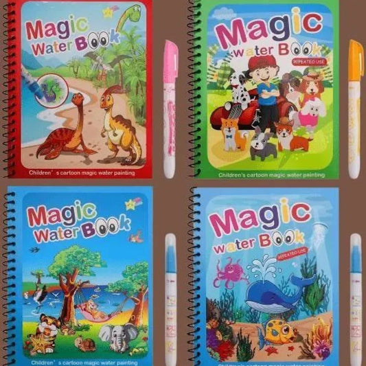 Reusable magic water book
