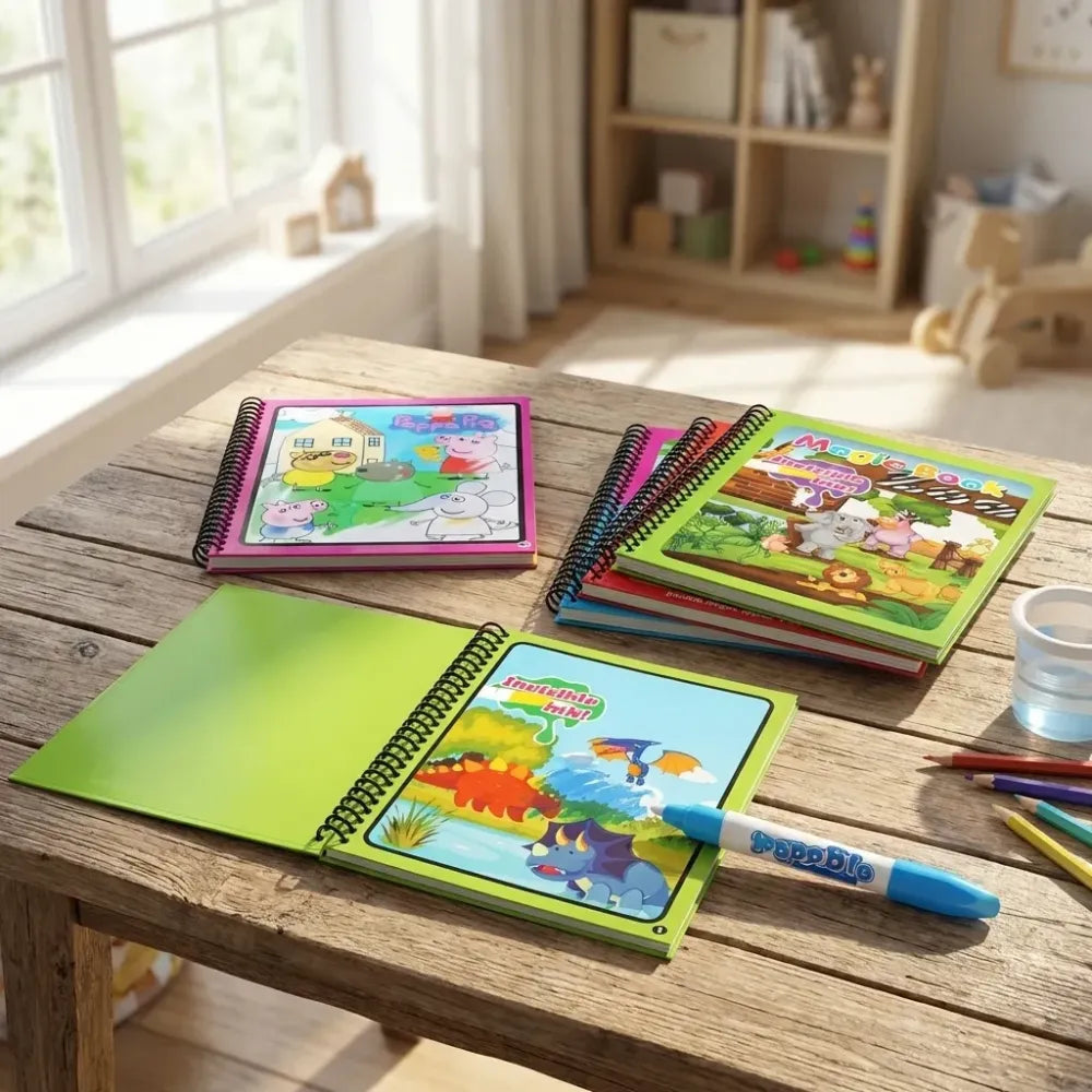 Reusable magic water book