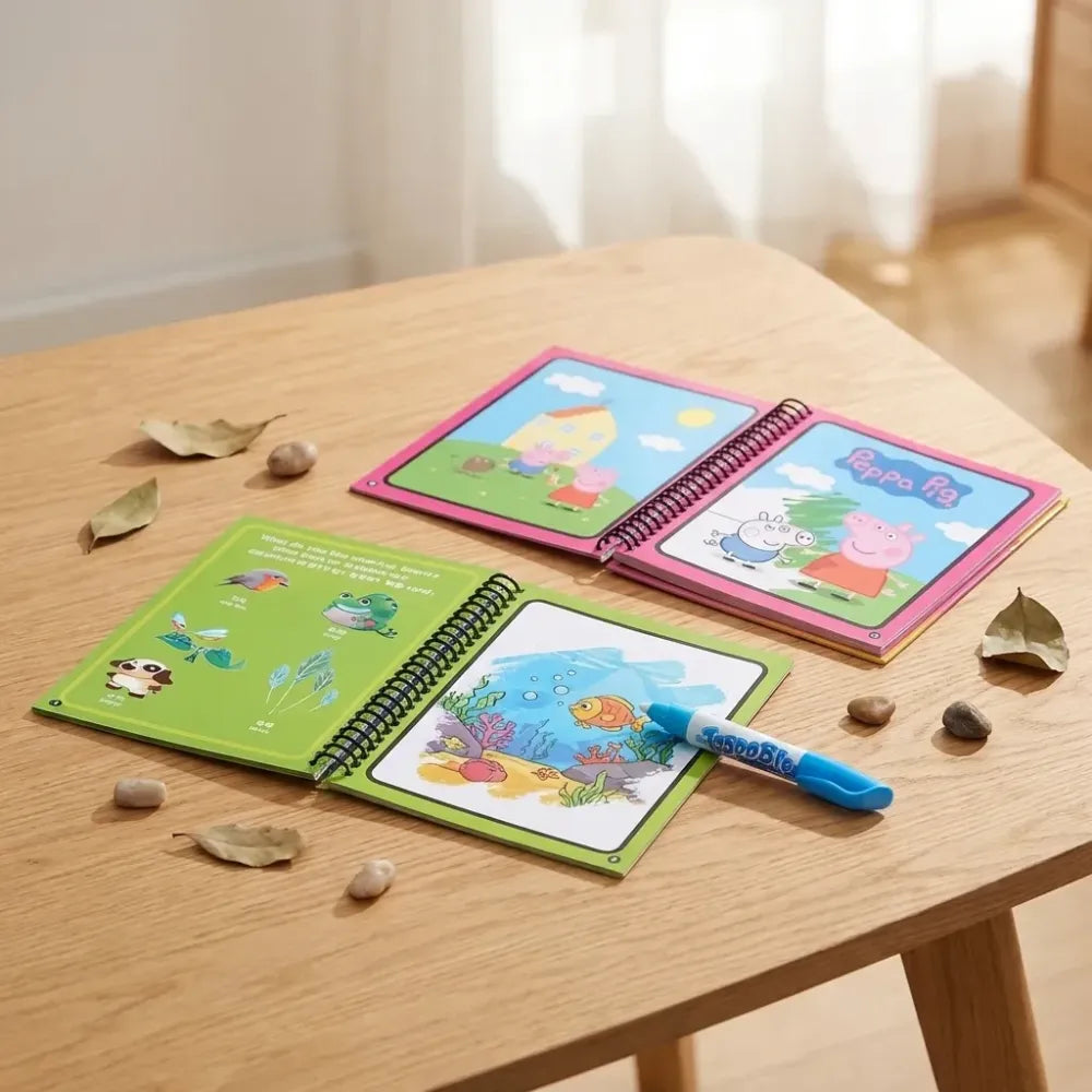 Reusable magic water book