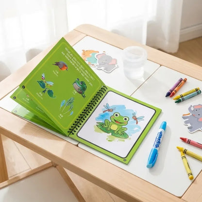 Reusable magic water book