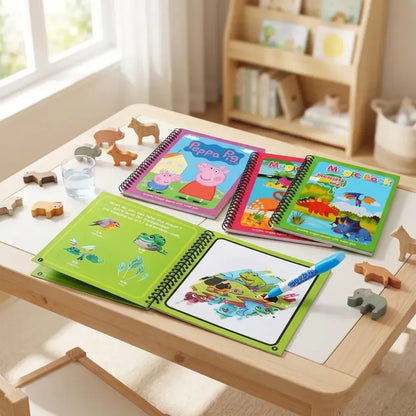 Reusable magic water book