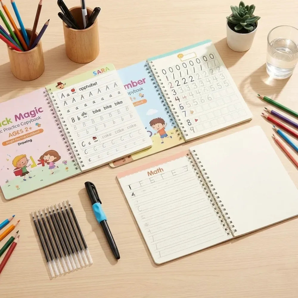 Reusable magic writing book for kids (pack of 2)