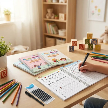 Reusable magic writing book for kids (pack of 2)