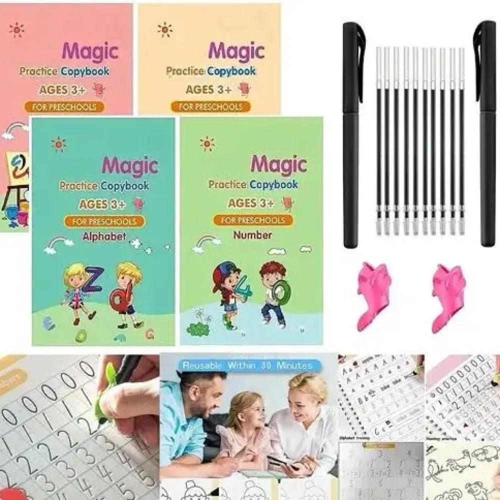 Reusable magic writing book for kids (pack of 2)