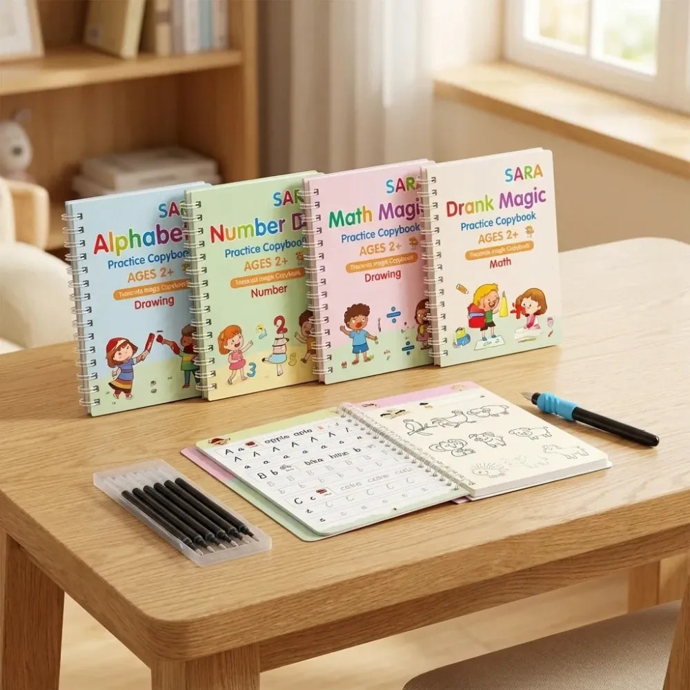 Reusable magic writing book for kids (pack of 2)