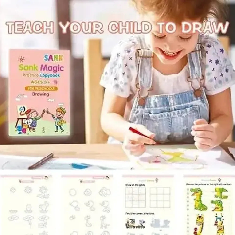 Reusable magic writing book for kids (pack of 2)