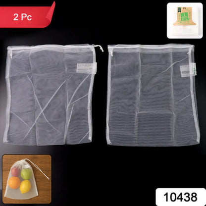 Reusable mesh produce bags (2 pc) - home & kitchen
