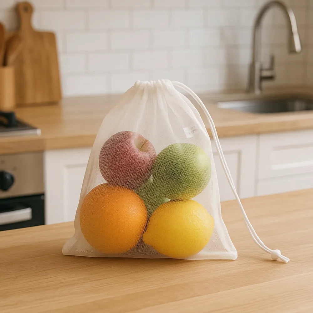 Reusable mesh produce bags (2 pc) - home & kitchen