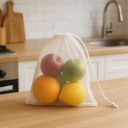 Reusable mesh produce bags (2 pc) - home & kitchen