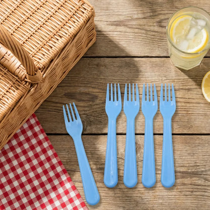 Reusable plastic fork set – 5 pcs - home & kitchen