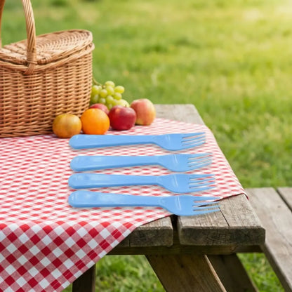 Reusable plastic fork set – 5 pcs - home & kitchen