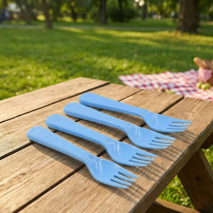 Reusable plastic fork set – 5 pcs - home & kitchen