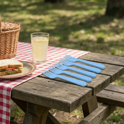 Reusable plastic fork set – 5 pcs - home & kitchen