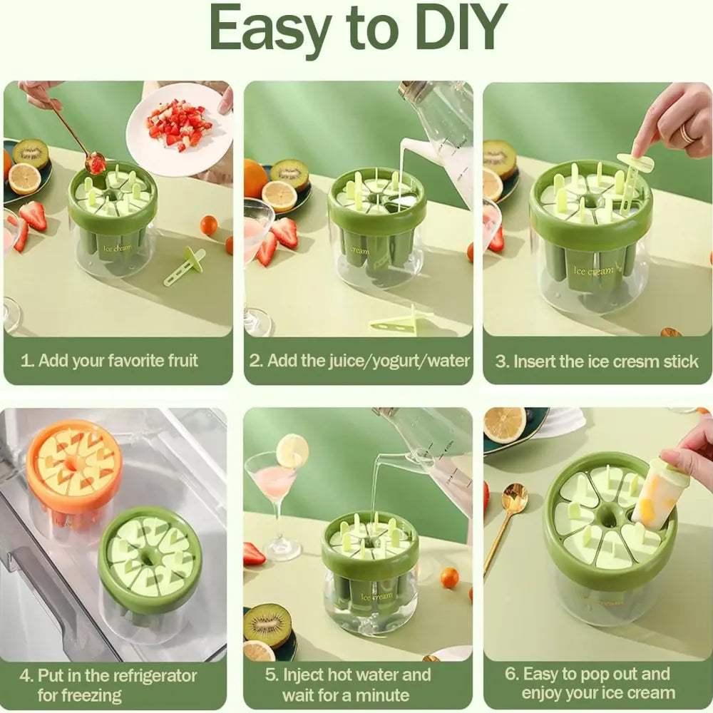 Reusable popsicle molds (8-pack) - summer product