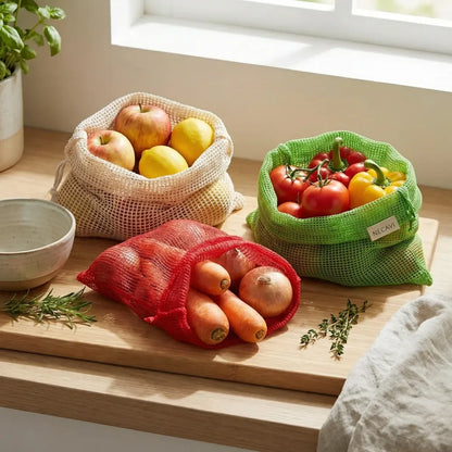 Reusable produce bags - home essentials