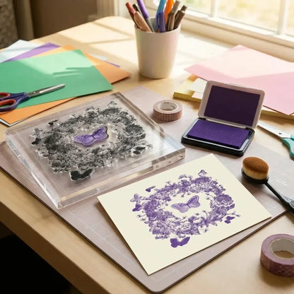Reusable rubber stamp tpr diy accessories good stamping effect transparent stick repeatedly for envelope diary