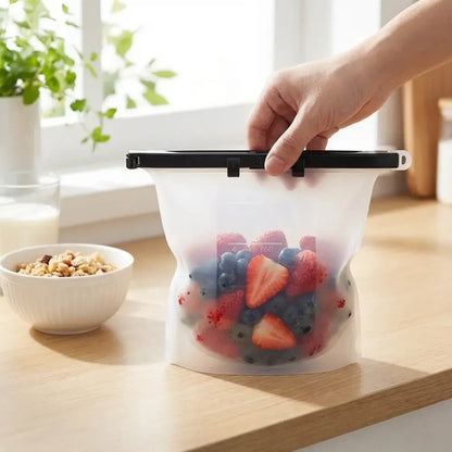 Reusable silicone food bags - home & kitchen