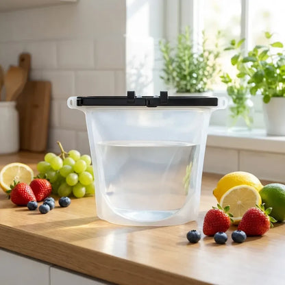 Reusable silicone food bags - home & kitchen