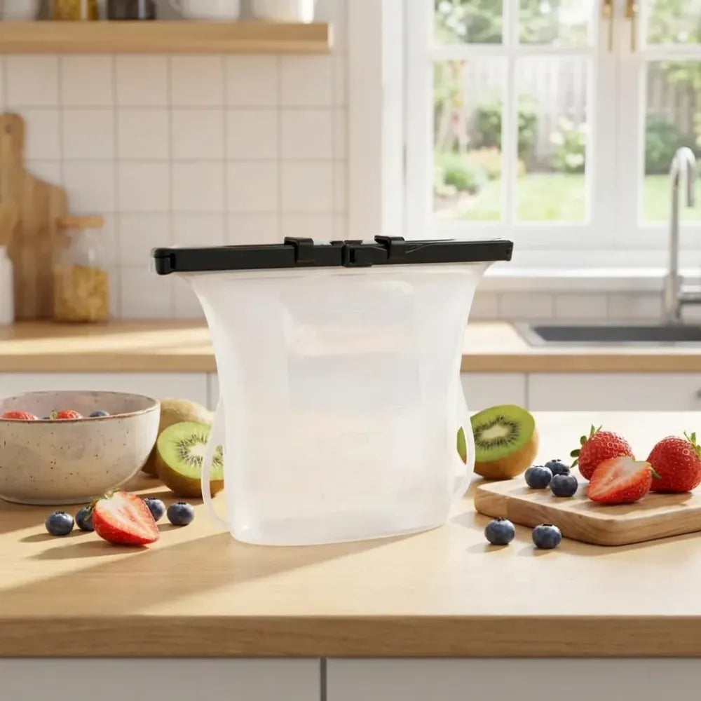 Reusable silicone food bags - home & kitchen