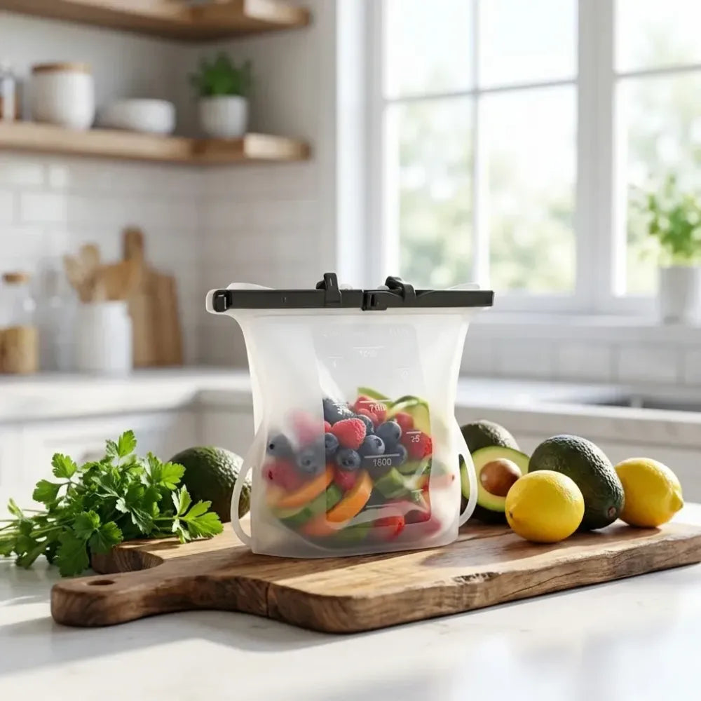 Reusable silicone food bags - home & kitchen