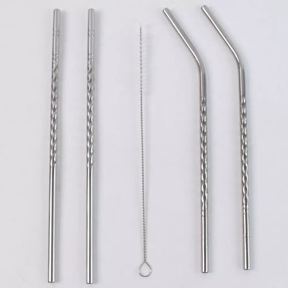 Reusable stainless steel straws - home & kitchen