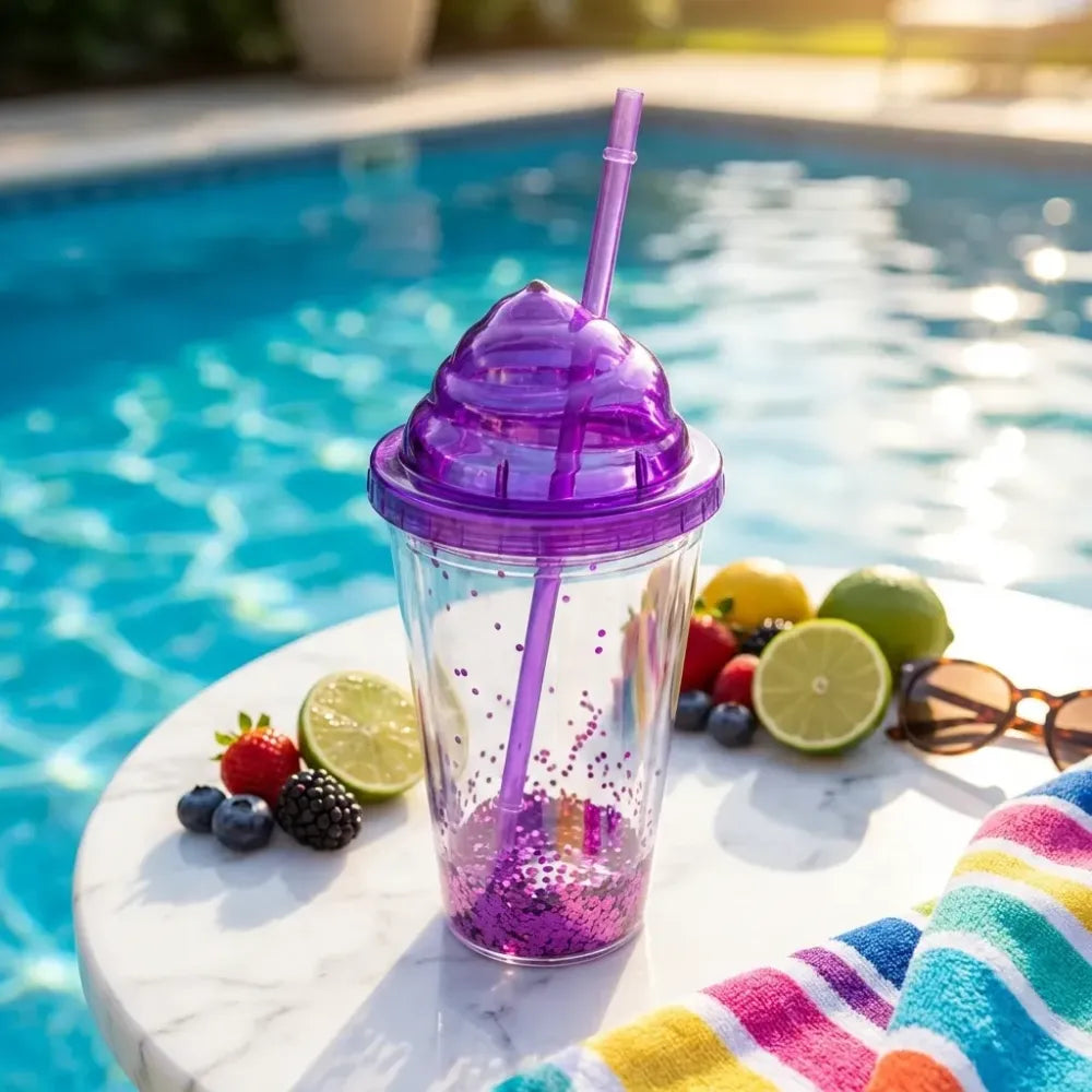 Reusable straw tumbler - home & kitchen