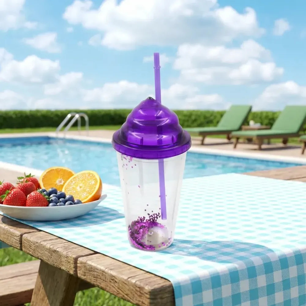 Reusable straw tumbler - home & kitchen