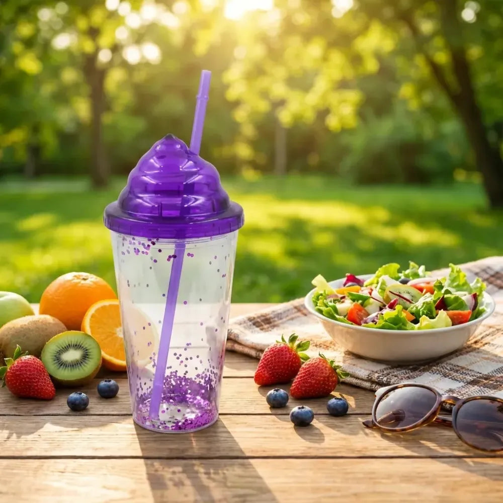 Reusable straw tumbler - home & kitchen