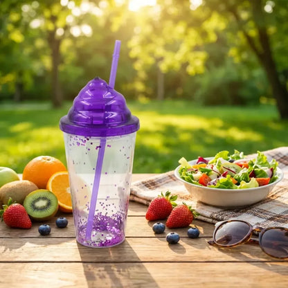 Reusable straw tumbler - home & kitchen