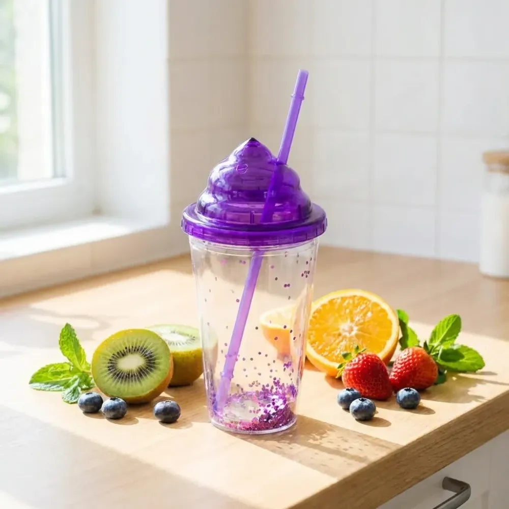 Reusable straw tumbler - home & kitchen