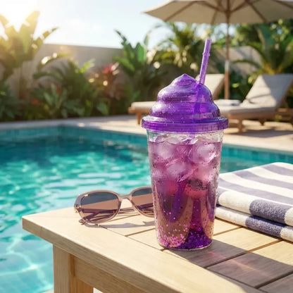 Reusable straw tumbler - home & kitchen