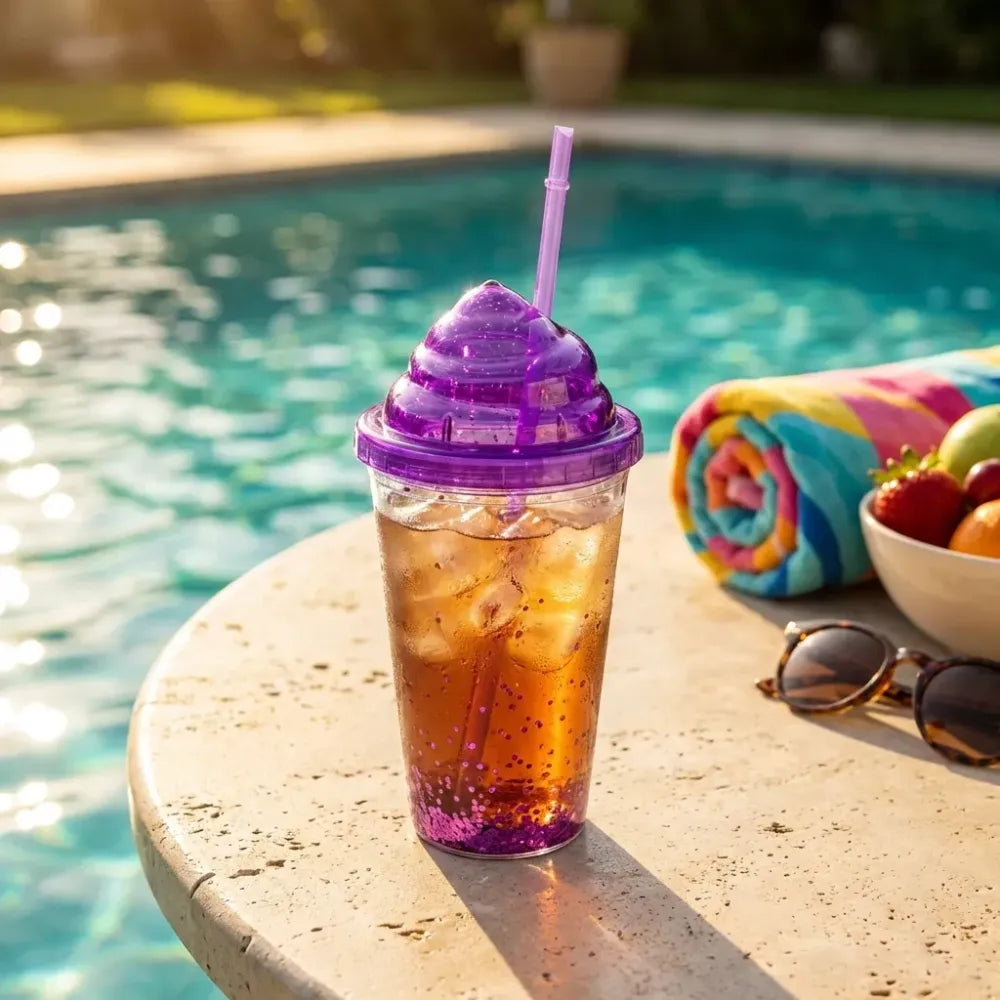 Reusable straw tumbler - home & kitchen