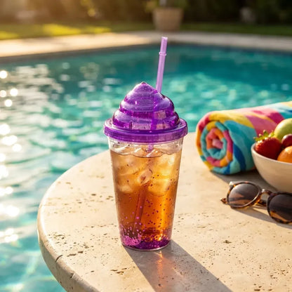 Reusable straw tumbler - home & kitchen