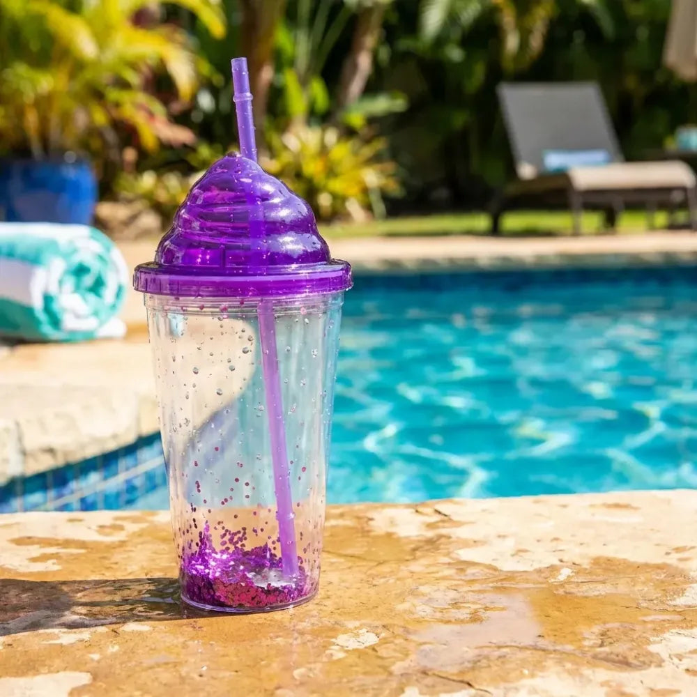 Reusable straw tumbler - home & kitchen