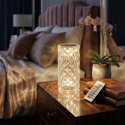 Rgb crystal table lamp - home essentials
