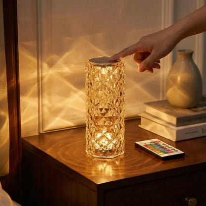 Rgb crystal table lamp - home essentials