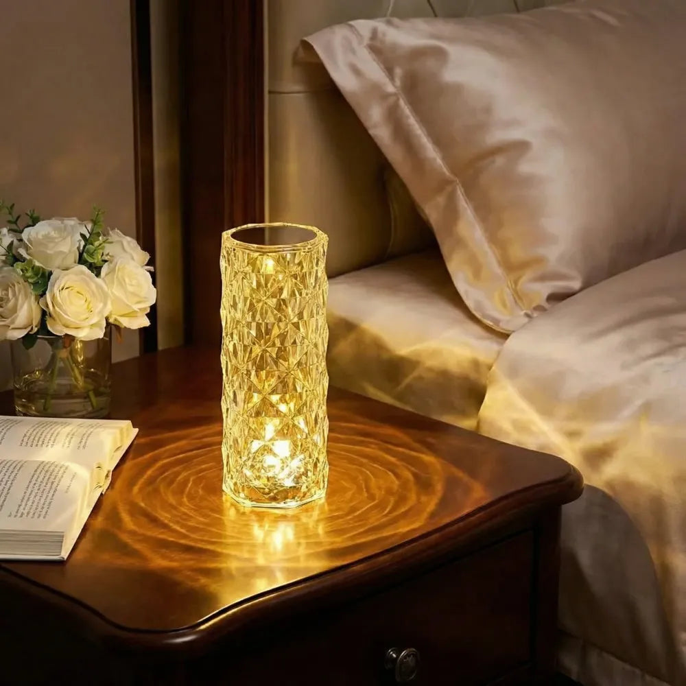 Rgb crystal table lamp - home essentials