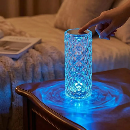 Rgb crystal table lamp - home essentials
