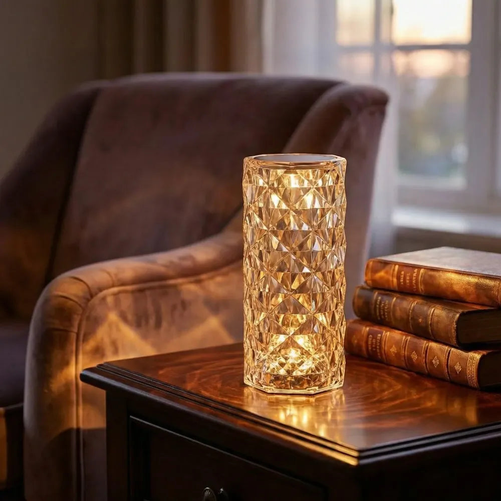 Rgb crystal table lamp - home essentials