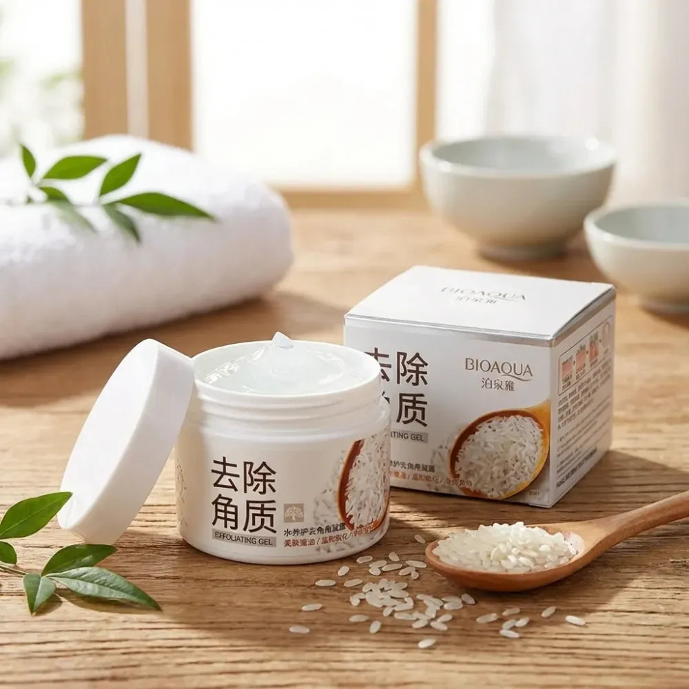 Rice tan remover gel